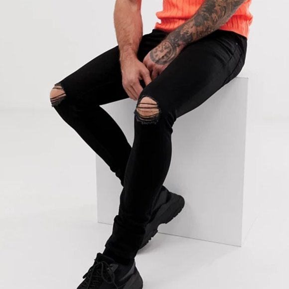 ASOS Other - 🎉Host Pick🎉 Super Skinny Jeans with Knee Rips